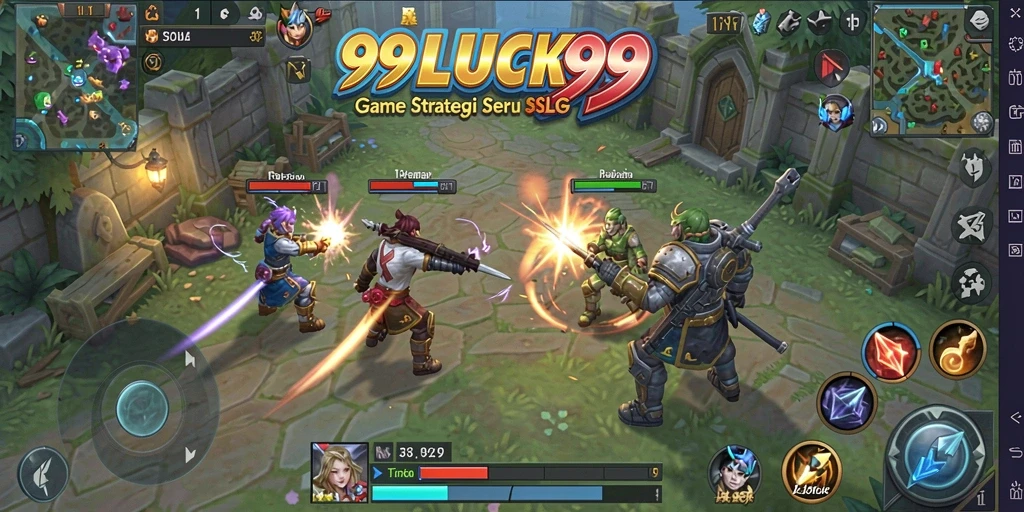 Tangkapan layar menampilkan aksi strategis dalam 99LUCK99.