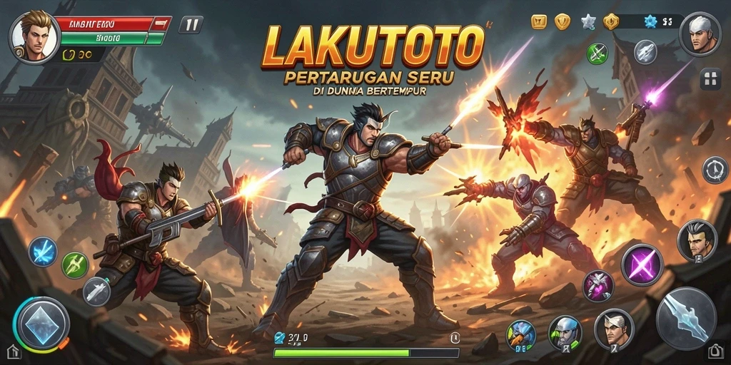 Tampilan aksi seru dalam pertarungan LAKUTOTO.