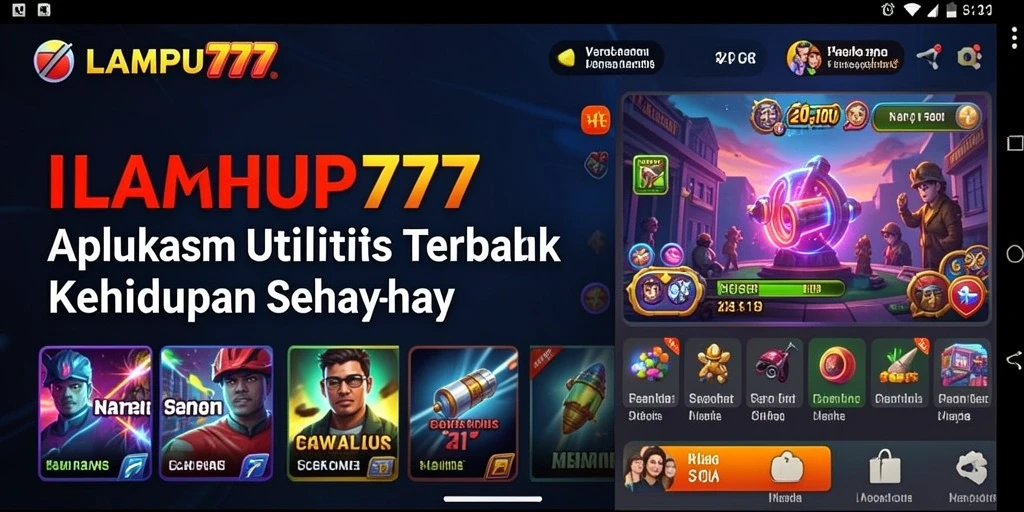 Tampilan antarmuka pengguna LAMPU777 yang sederhana dan fungsional.