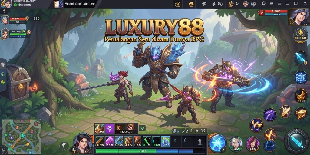 Screenshot menunjukkan karakter beraksi dalam pertempuran RPG yang mendebarkan.