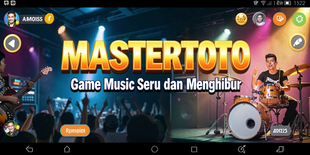 Screenshot MASTERTOTO menampilkan gameplay musik yang seru dan interaktif.
