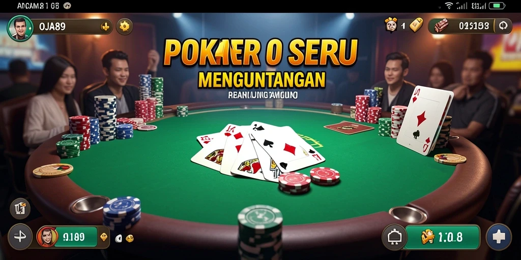 Tangkapan layar OJA89 menunjukkan gameplay poker yang mendebarkan dan seru.