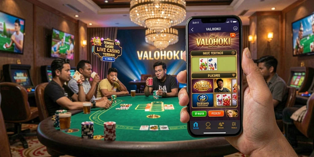 Tampilan menarik dari game Live Casino VALOHOKI saat dimainkan.