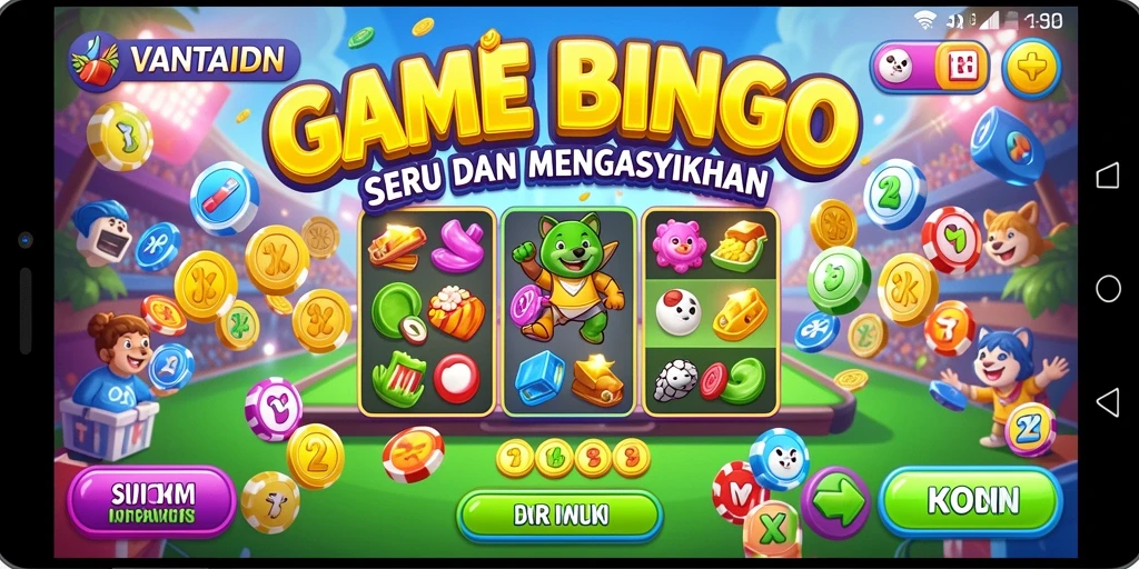 Gameplay seru dan interaktif dalam VANTAIDN Bingo.
